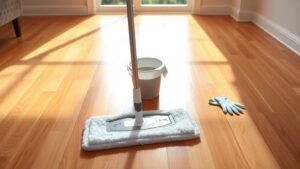 disinfecting hardwood floor instructions