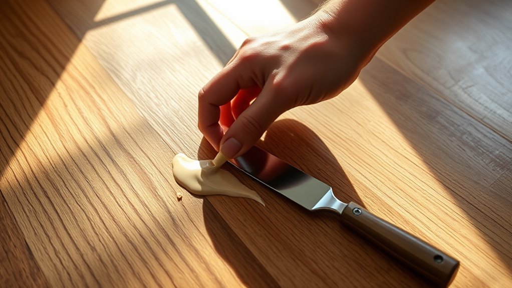diy wood filler application