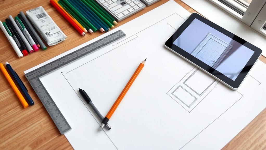 drawing tools for doors