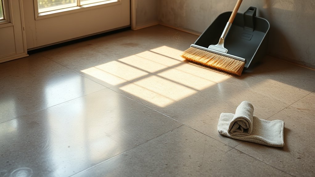 dust control for concrete