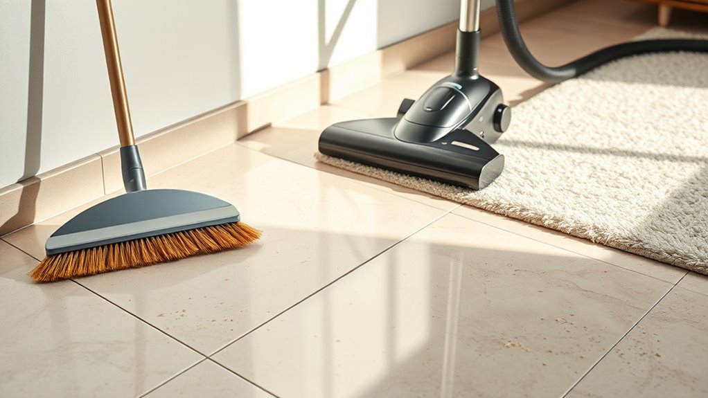 dust removal before cleaning