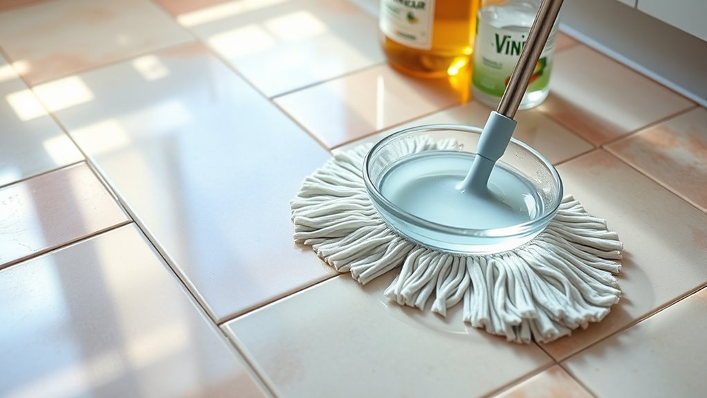 effective tile floor mopping