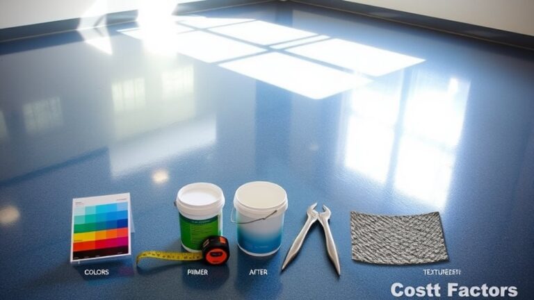 epoxy garage floor pricing factors