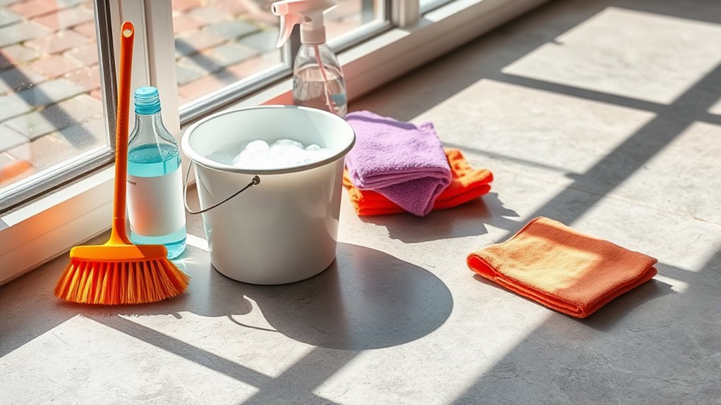 essential cement cleaning supplies