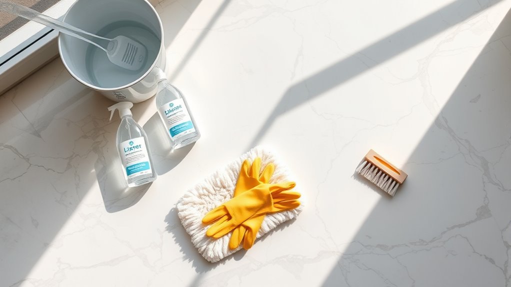 essential marble cleaning supplies