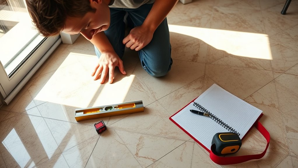 evaluate tile floor condition