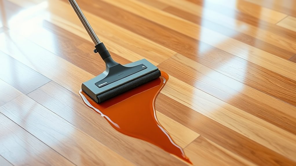 evenly apply floor stripper