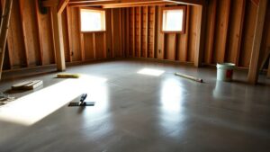 finishing basement floor steps