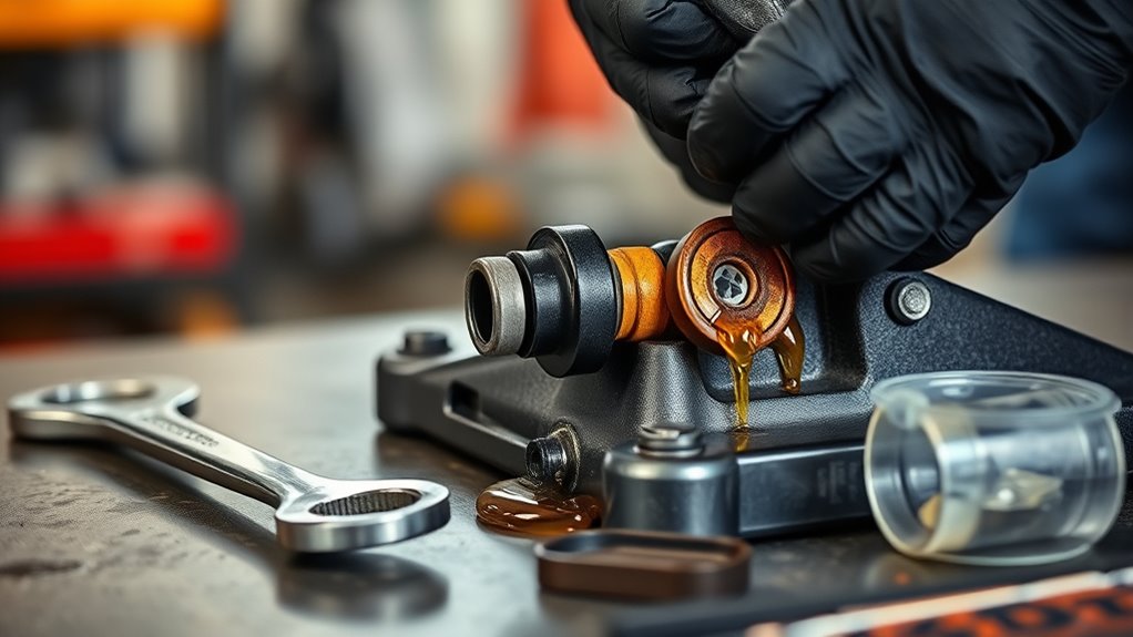 fix hydraulic fluid leaks