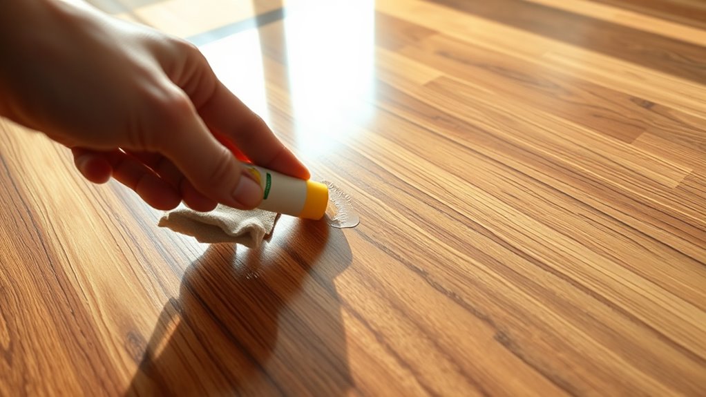 fix scratches with wax