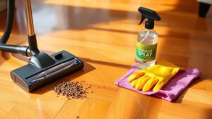 flea removal from hardwood floors