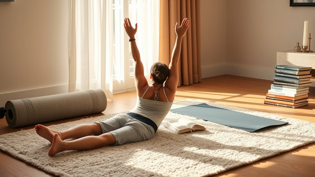 floor lying enhances back health