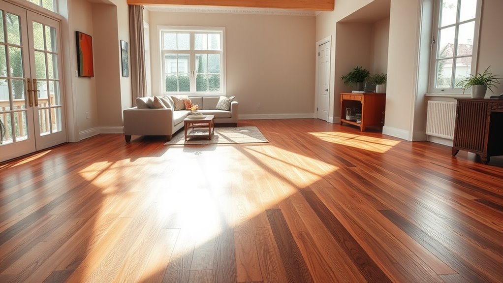 flooring direction affects perception