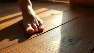 floors creak when walked