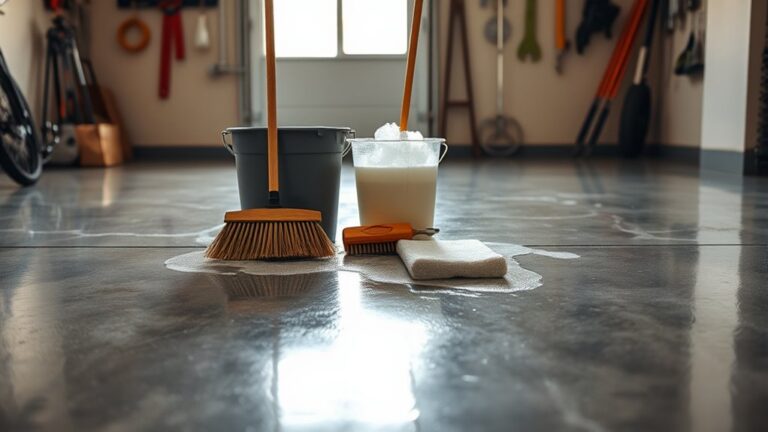 garage floor cleaning tips