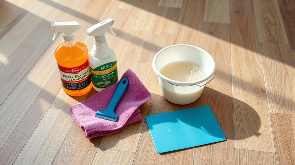 gather cleaning supplies efficiently