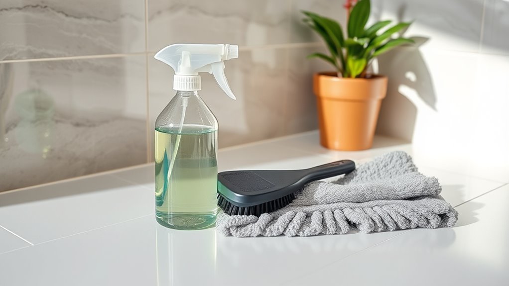 gather essential cleaning supplies