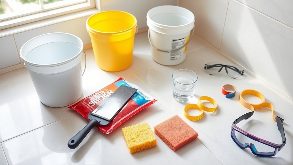 gather essential grouting tools