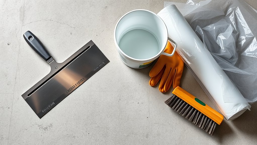 gather tools for adhesive removal