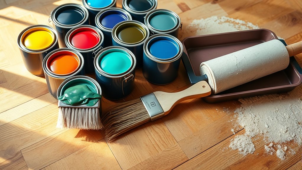 gather tools for staining