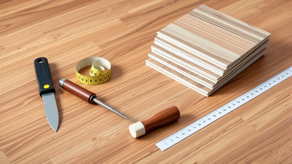 gather tools select materials