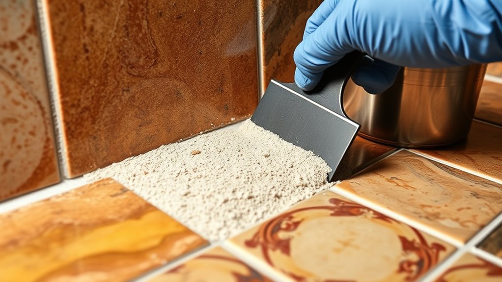 grout application and sealing