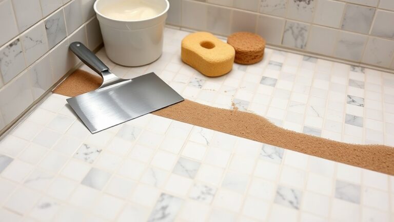 grouting shower floor guide