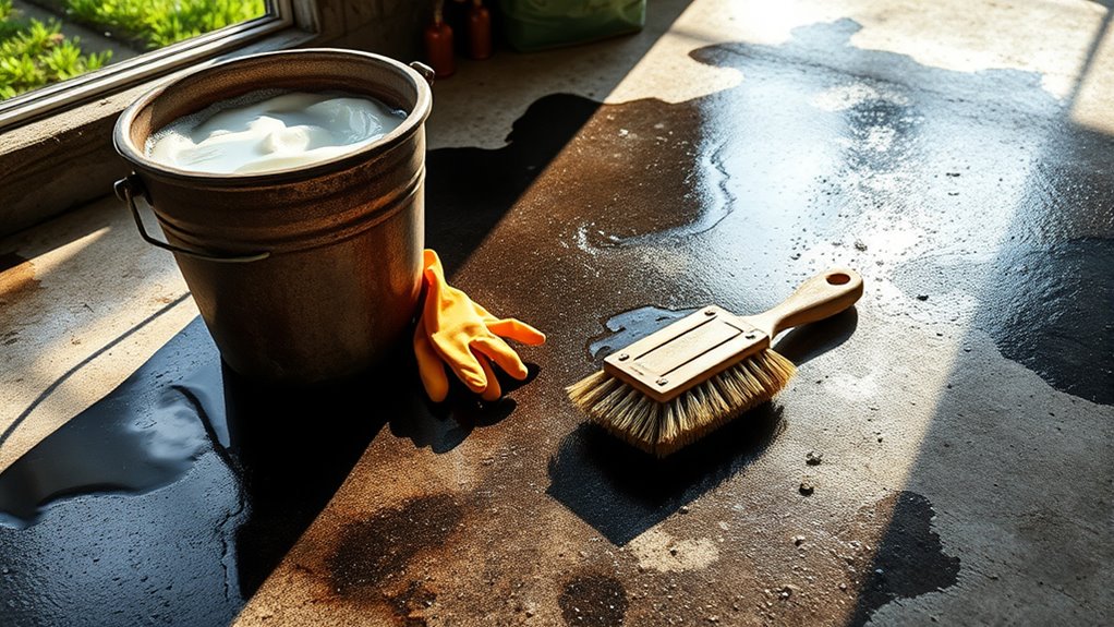 homemade oil stain removal