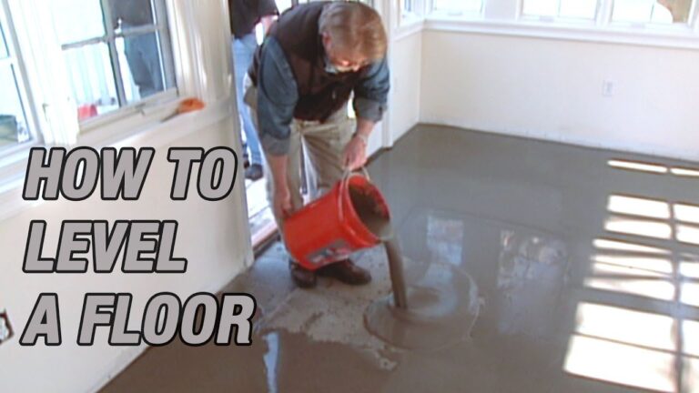 How Do You Level a Floor