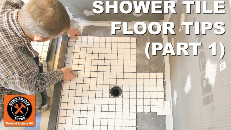 How Do You Tile a Shower Floor