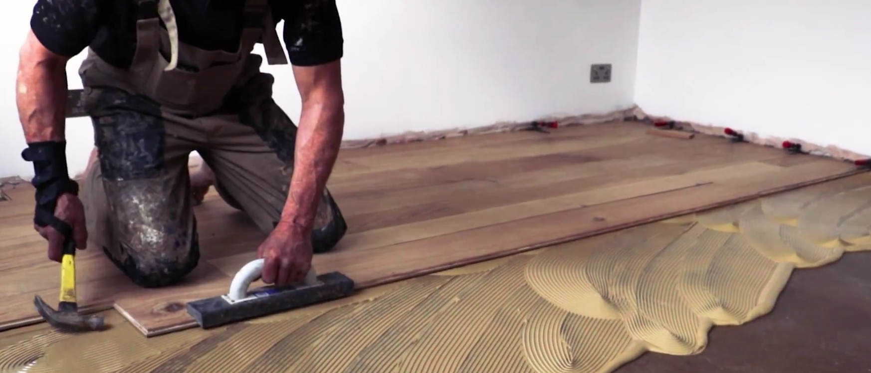 How to Attach Hardwood Floor to Concrete