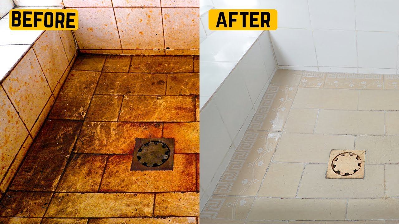How to Clean Bathroom Floor Tiles
