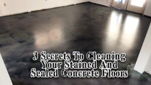 How to Clean Stained Concrete Floors
