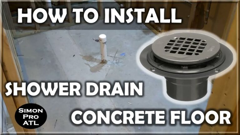 How to Install a Shower Drain in Concrete Floor