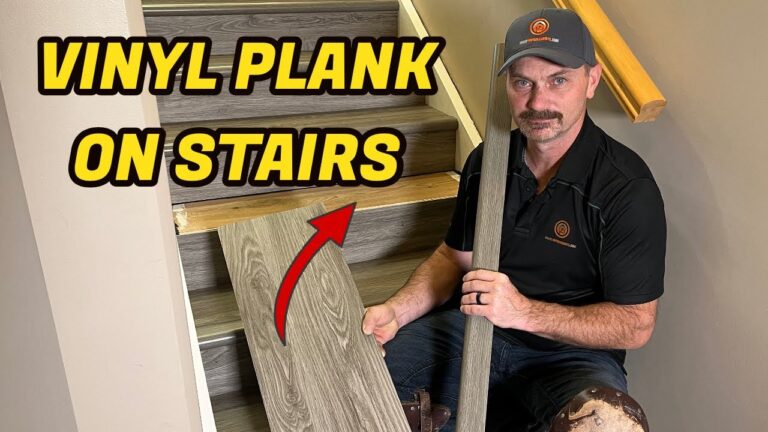How to Install Vinyl Flooring on Stairs With Nosing