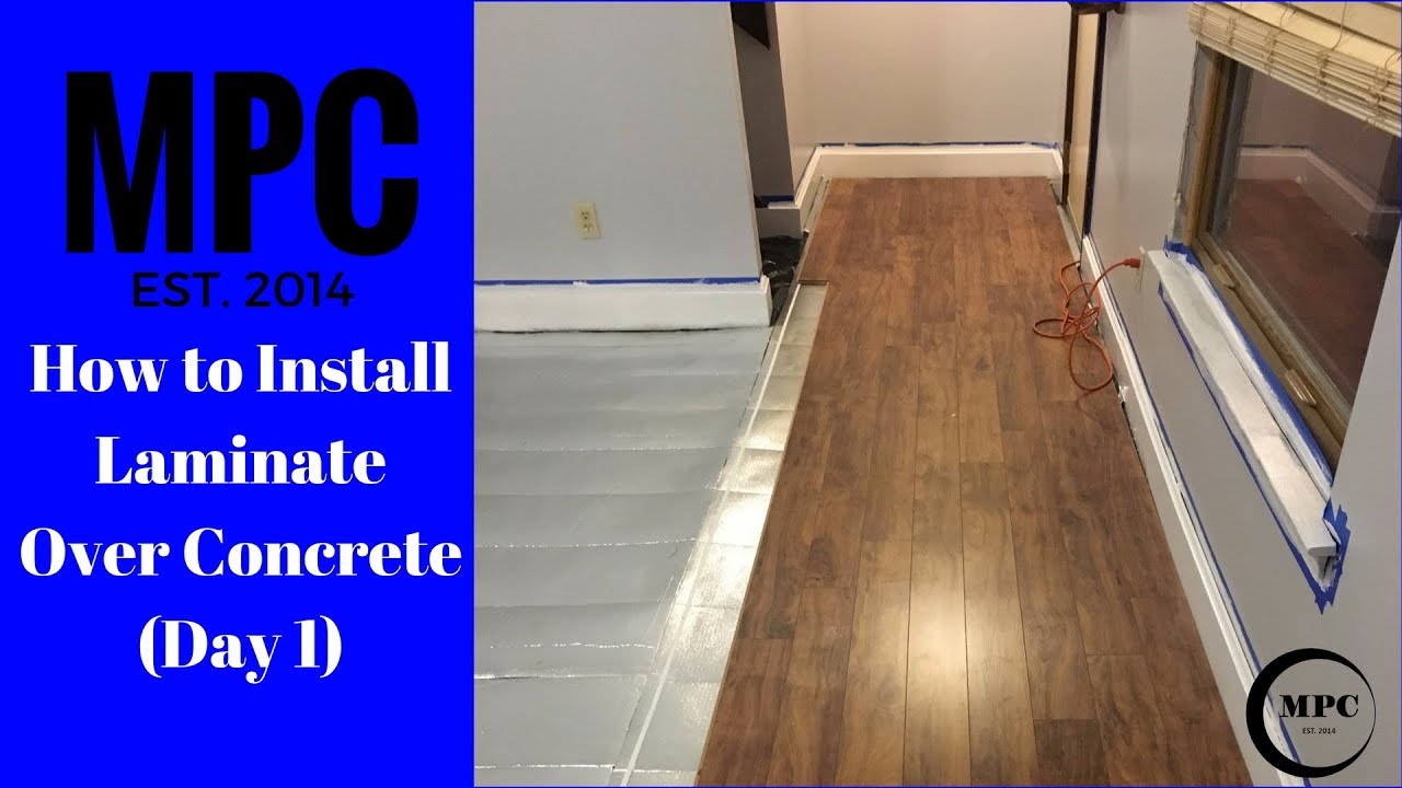 How to Lay Laminate Flooring on Cement