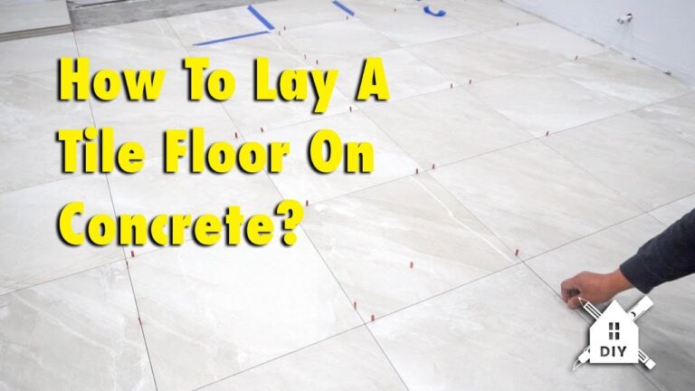 How to Lay Tile on Cement Floor