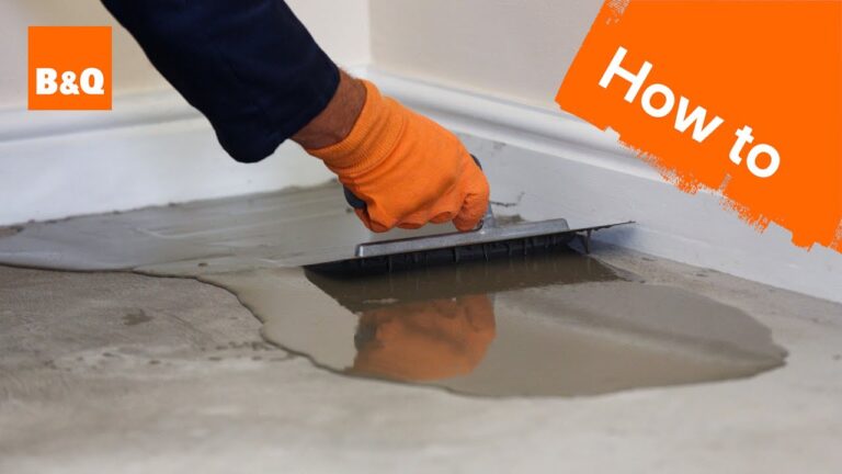How to Level a Cement Floor