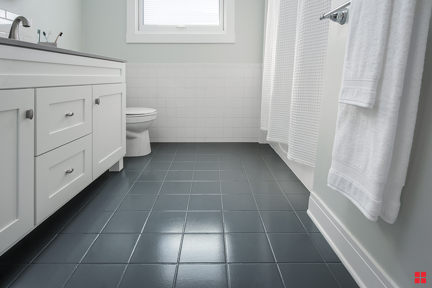How to Paint Bathroom Floor Tiles