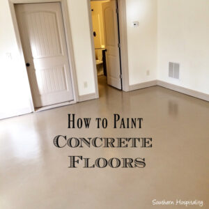 How to Paint Concrete Floor
