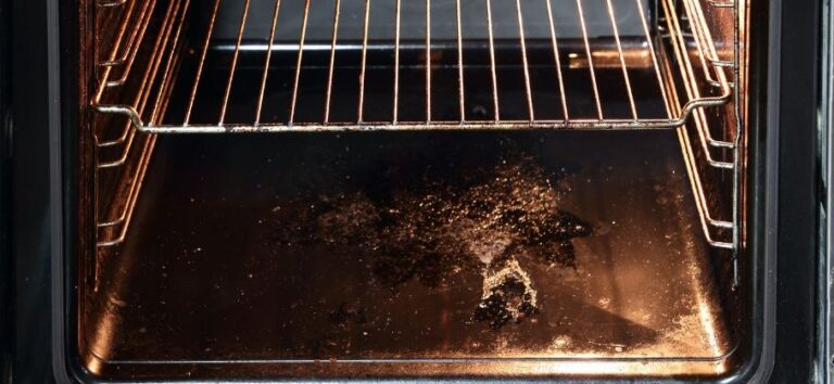How to Remove Burnt-On Food from Oven Floor