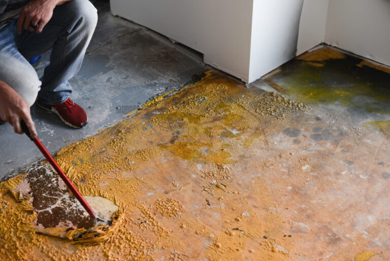 How to Remove Paint from a Painted Concrete Floor