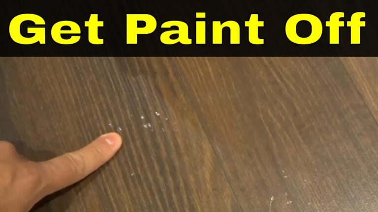 How to Remove Paint from Laminate Floor