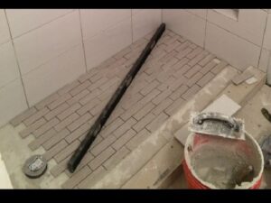 How to Tile a Shower Floor Without a Pan