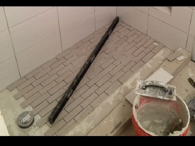 How to Tile a Shower Floor Without a Pan