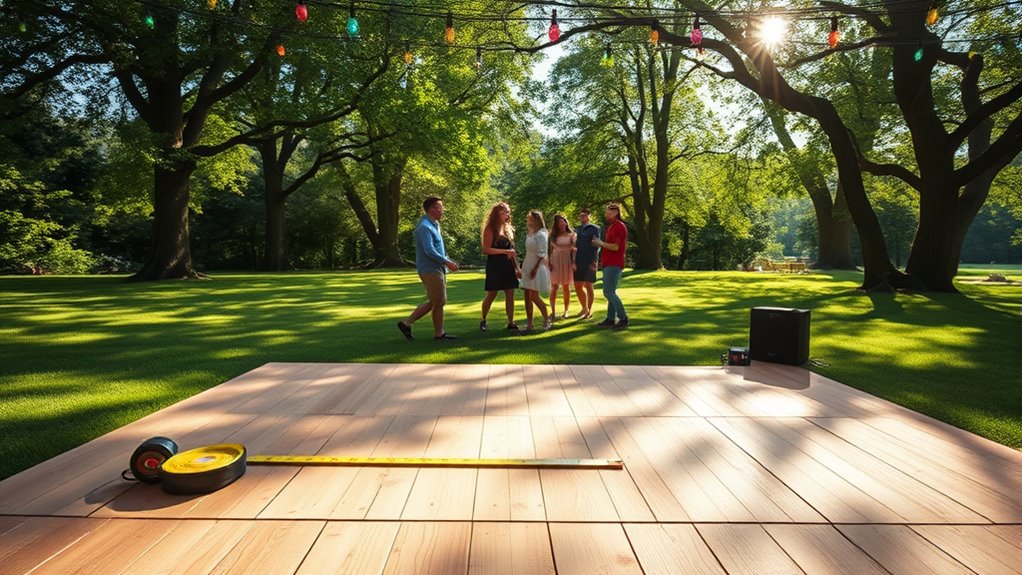 ideal dance floor location