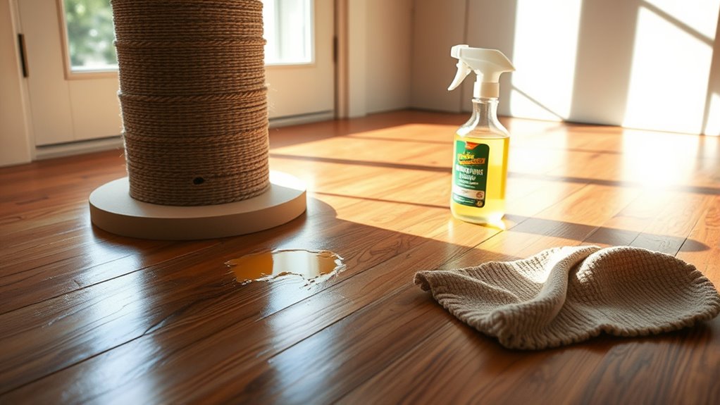 identify cat urine stains