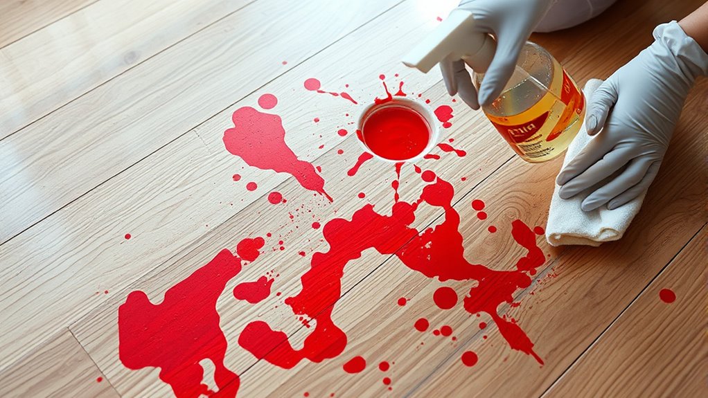identify floor and dye