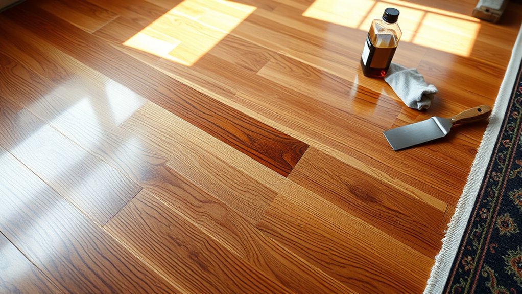 identifying hardwood floor wax