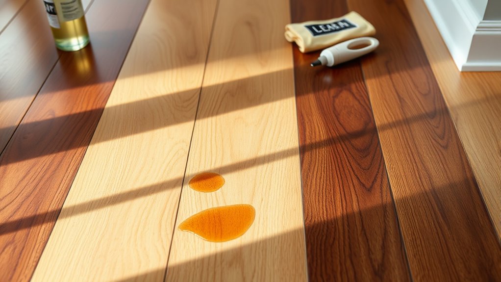 identifying wood floor stains